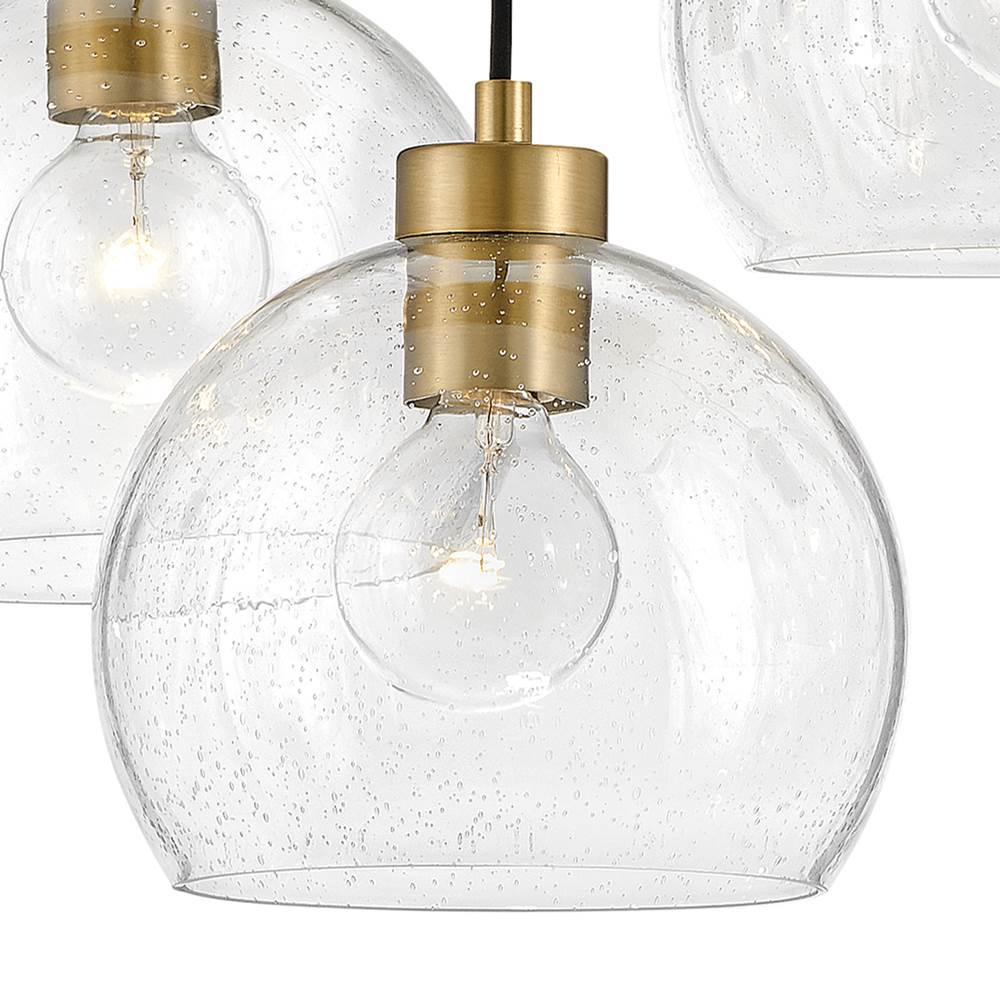 Lark 83016LCB Lacquered Brass Seven Light Linear Image 4
