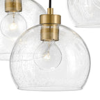 Lark 83016LCB Lacquered Brass Seven Light Linear Image 4