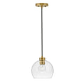 Lark 83017LCB Lacquered Brass Single Light Pendant Image 1