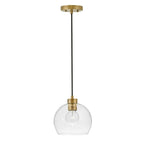 Lark 83017LCB Lacquered Brass Single Light Pendant Image 1