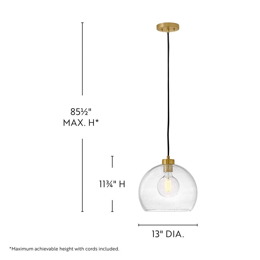 Lark 83018LCB Lacquered Brass Medium Pendant Image 2