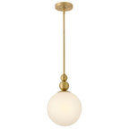 Lark 83027LCB Lacquered Brass Small Pendant Image 1
