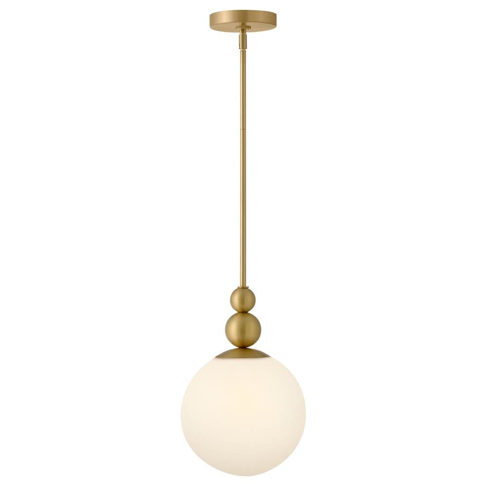Lark 83027LCB Lacquered Brass Small Pendant Image 4