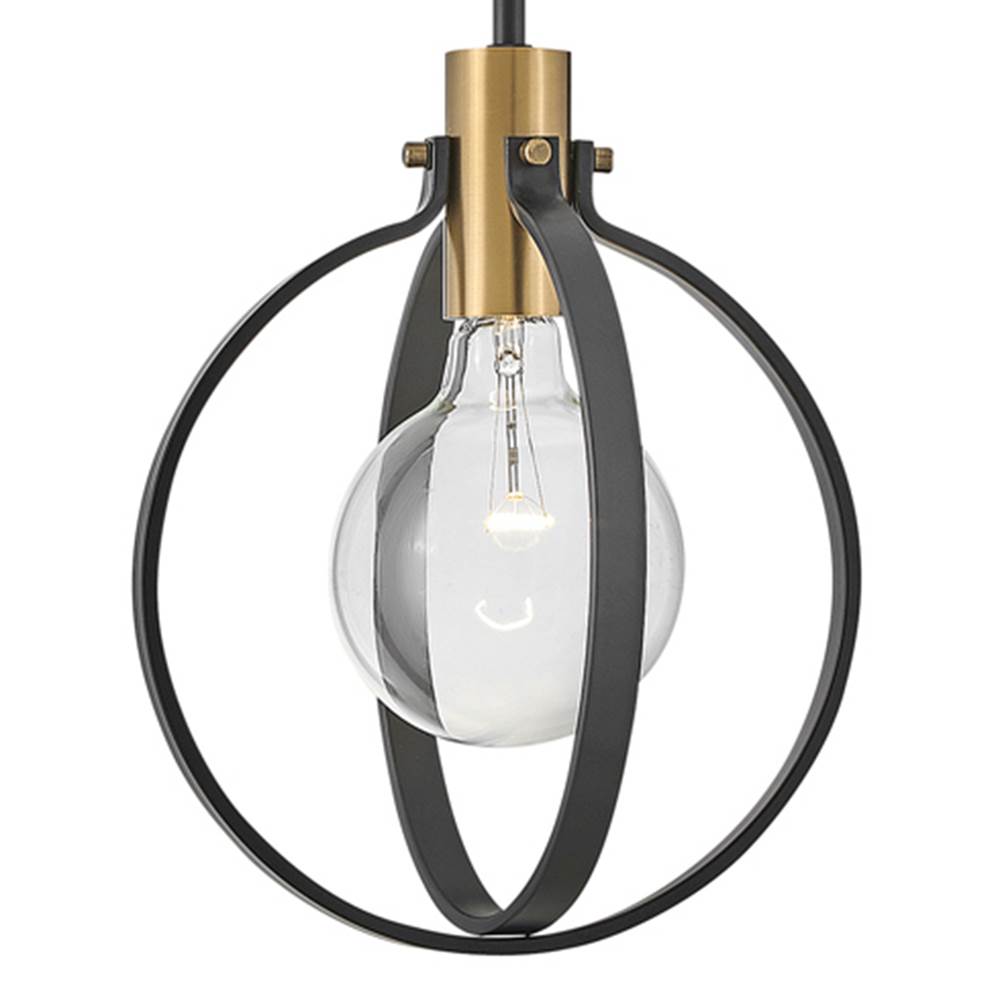 Lark 83037BK Black Single Light Pendant Image 5