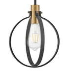 Lark 83037BK Black Single Light Pendant Image 4