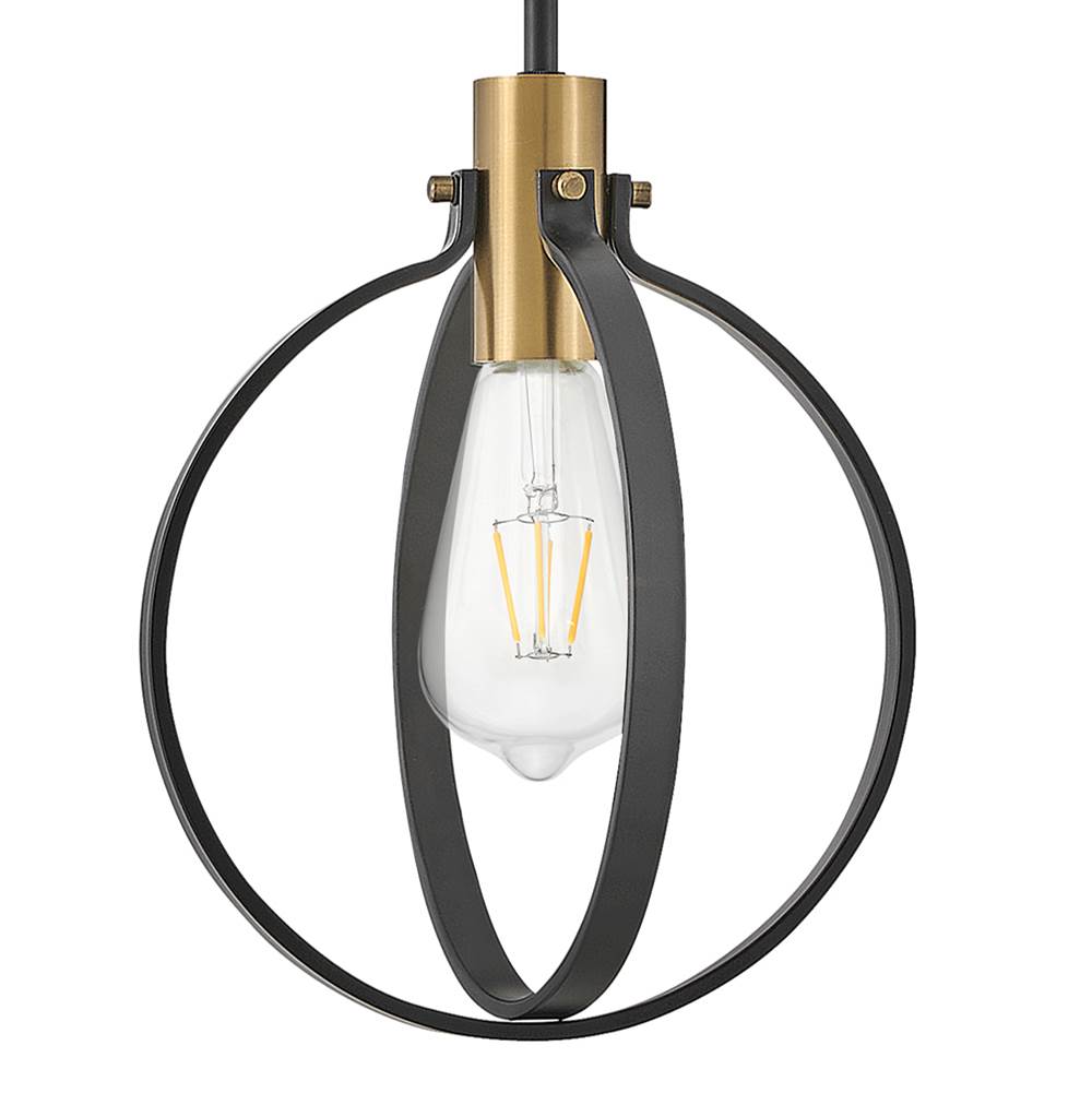 Lark 83037BK Black Single Light Pendant Image 4