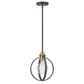 Lark 83037BK Black Single Light Pendant Image 1