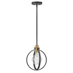 Lark 83037BK Black Single Light Pendant Image 1
