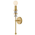 Lark 83040LCB Lacquered Brass Large Single Light Sconce Image 1