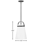 Lark 83053BK Black Single Light Pendant Image 4