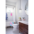 Lark 83053BK Black Single Light Pendant Image 3