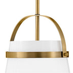 Lark 83053LCB Lacquered Brass Single Light Pendant Image 5
