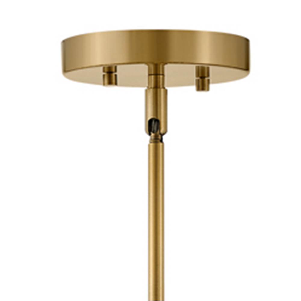 Lark 83053LCB Lacquered Brass Single Light Pendant Image 4