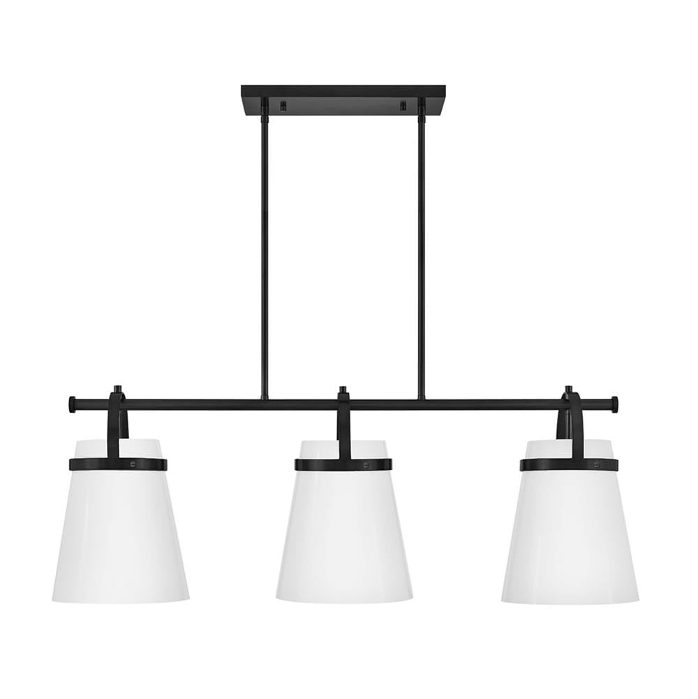 Lark 83056BK Black Three Light Linear Image 5