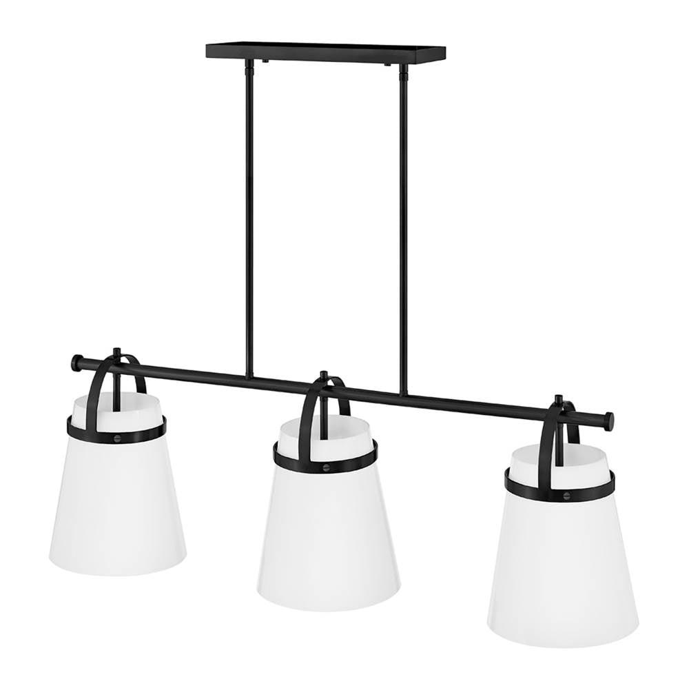 Lark 83056BK Black Three Light Linear Image 4