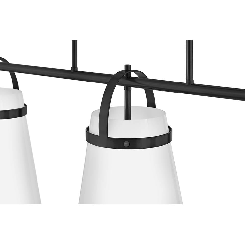 Lark 83056BK Black Three Light Linear Image 3