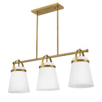 Lark 83056LCB Lacquered Brass Three Light Linear Image 8