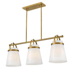 Lark 83056LCB Lacquered Brass Three Light Linear Image 7