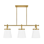 Lark 83056LCB Lacquered Brass Three Light Linear Image 5