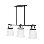 Lark 83056BK Black Three Light Linear Image 1