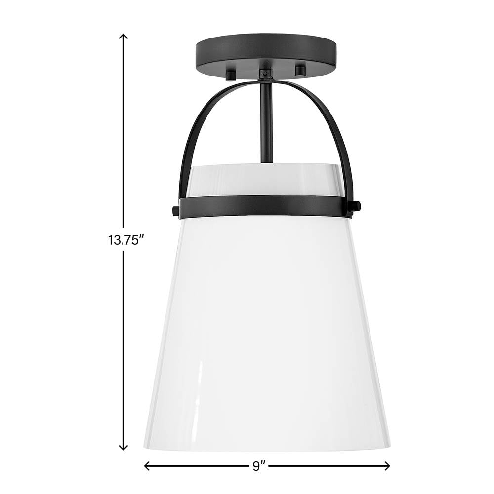 Lark 83057BK Black Single Light Convertible Pendant Image 3