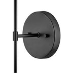 Lark 83070BK Black Single Light Tall Sconce Image 3