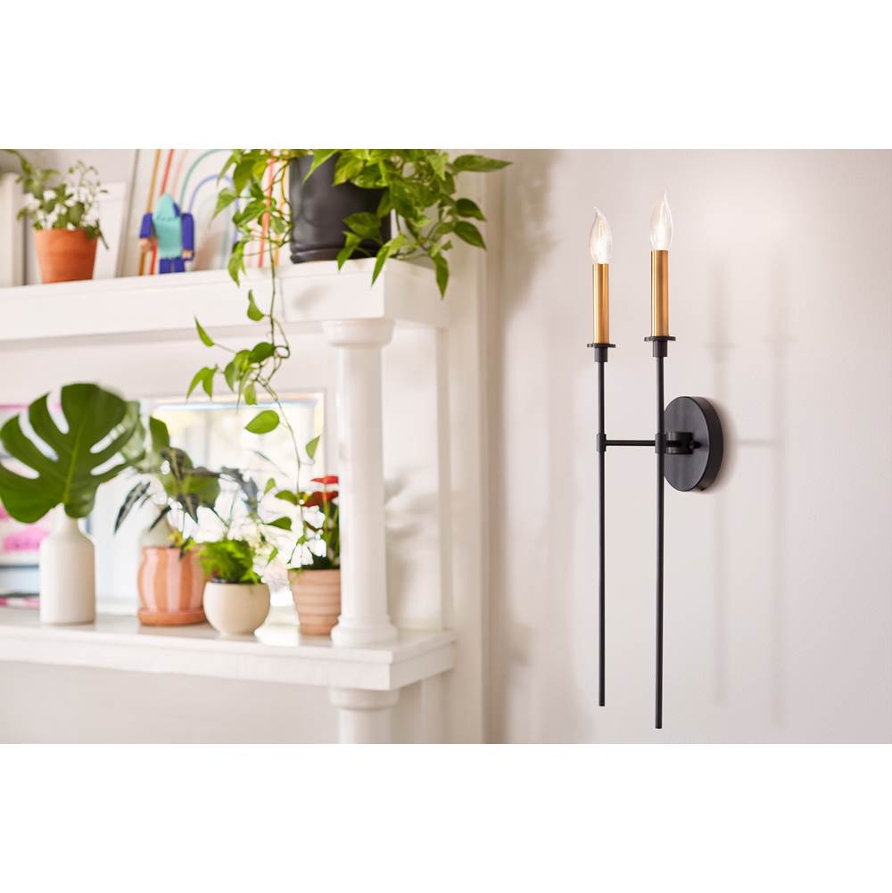 Lark Hux Two Light Tall Sconce