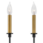 Lark 83072BK Black Two Light Tall Sconce Image 4
