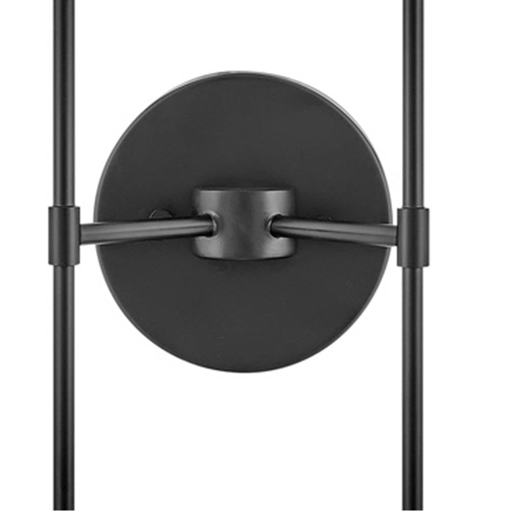 Lark 83072BK Black Two Light Tall Sconce Image 3
