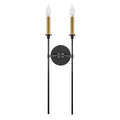 Lark 83072BK Black Two Light Tall Sconce Image 1