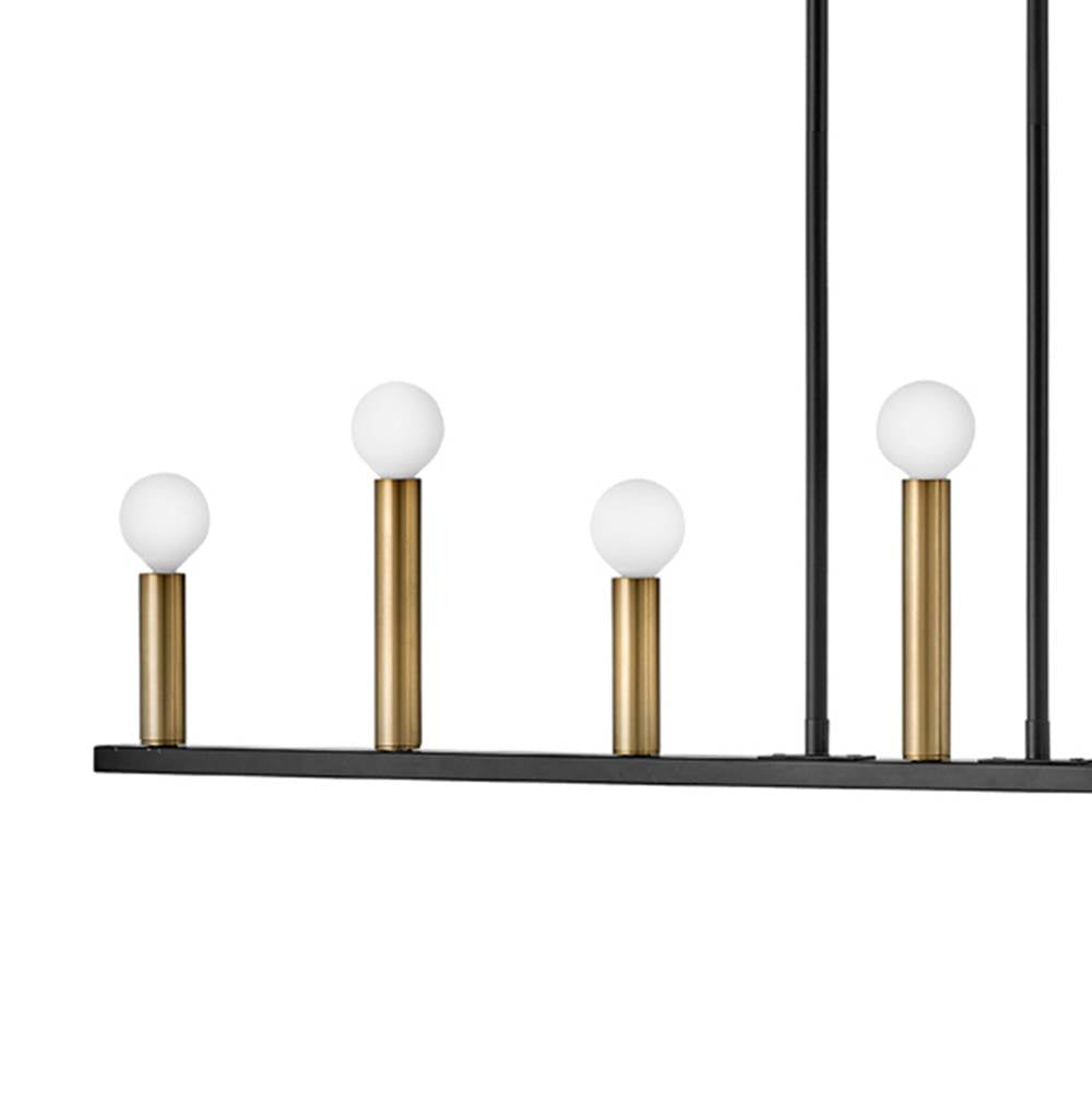 Lark 83156BK Black Seven Light Linear Image 6