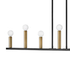 Lark 83156BK Black Seven Light Linear Image 6