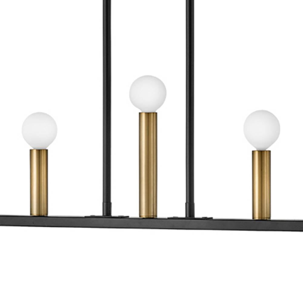 Lark 83156BK Black Seven Light Linear Image 5