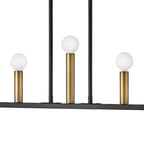 Lark 83156BK Black Seven Light Linear Image 5