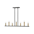Lark 83156BK Black Seven Light Linear Image 1