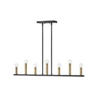 Lark 83156BK Black Seven Light Linear Image 1