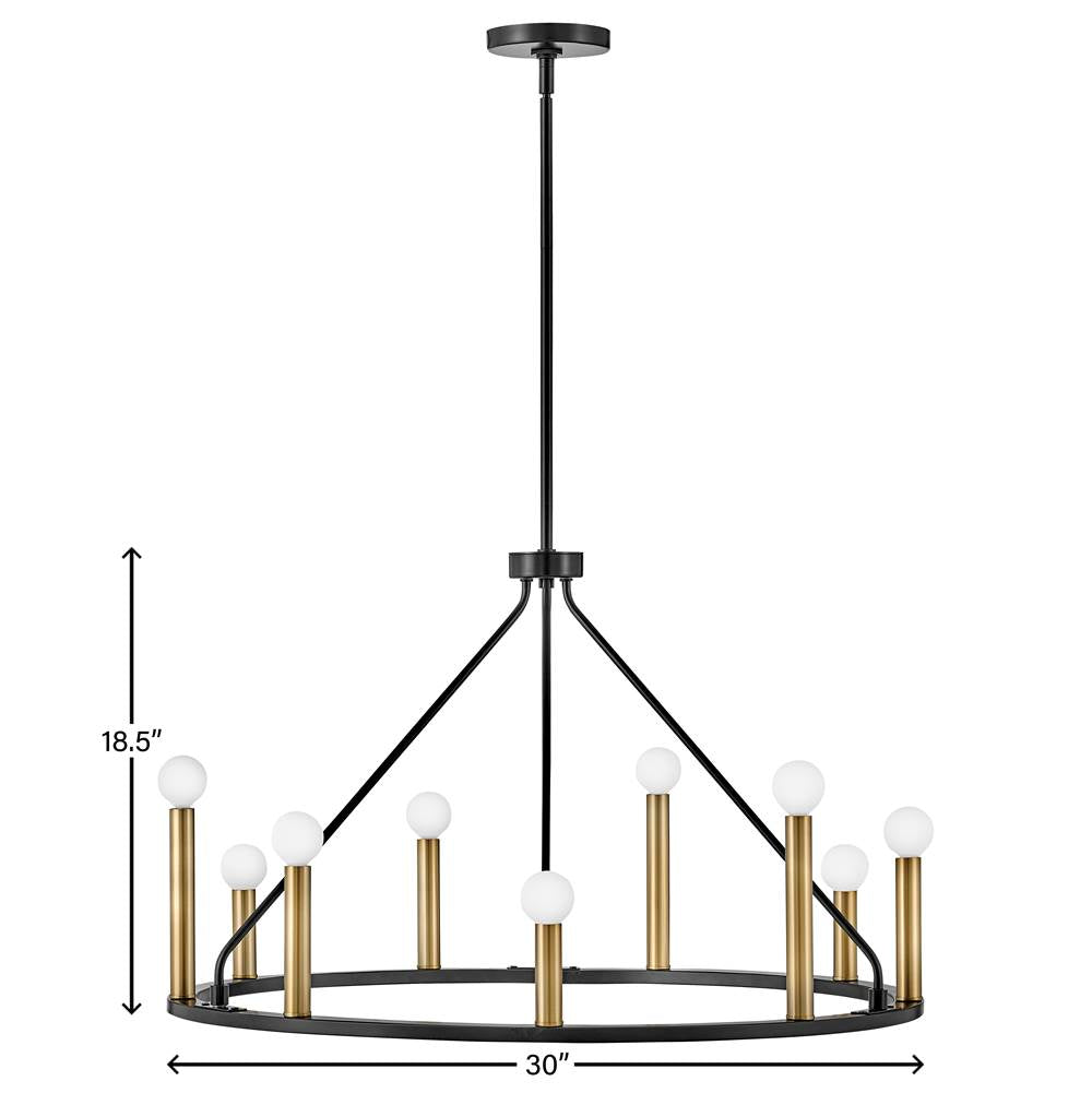 Lark 83158BK Black Medium Single Tier Image 3