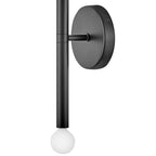 Lark 83192BK Black Two Light Tall Sconce Image 4