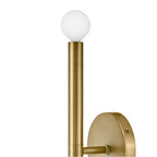 Lark 83192LCB Lacquered Brass Two Light Tall Sconce Image 4