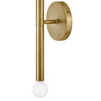 Lark 83192LCB Lacquered Brass Two Light Tall Sconce Image 3