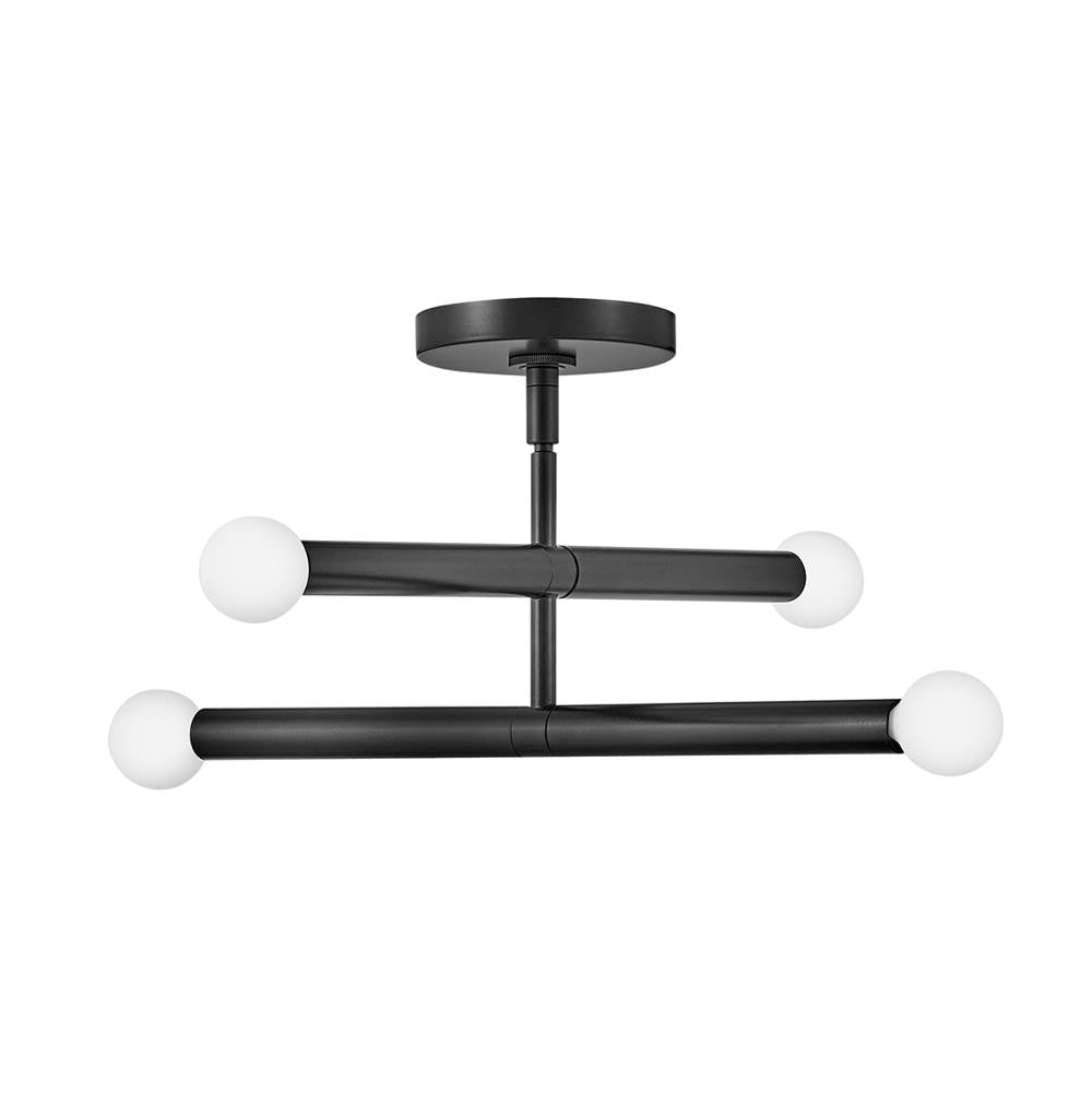 Lark 83194BK Black Four Light Convertible Pendant Image 8