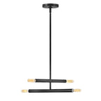 Lark 83194BK Black Four Light Convertible Pendant Image 7