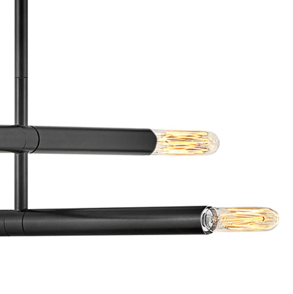 Lark 83194BK Black Four Light Convertible Pendant Image 4