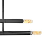 Lark 83194BK Black Four Light Convertible Pendant Image 4
