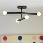 Lark 83194BK Black Four Light Convertible Pendant Image 2