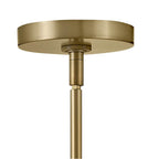 Lark 83194LCB Lacquered Brass Four Light Convertible Pendant Image 5