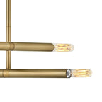 Lark 83194LCB Lacquered Brass Four Light Convertible Pendant Image 4