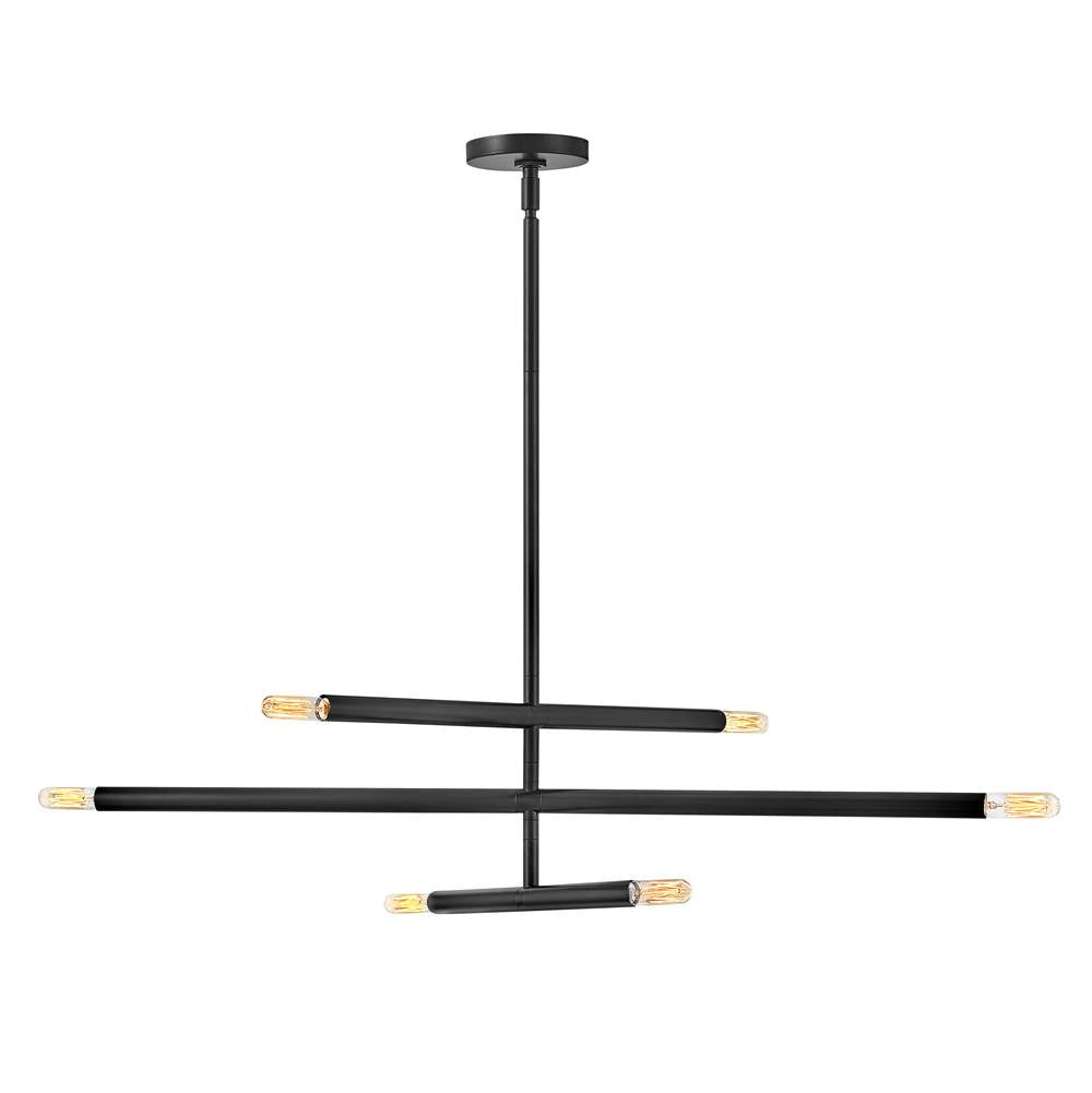Lark 83195BK Black Six Light Convertible Mobile Multi Tier Image 6