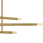 Lark 83195LCB Lacquered Brass Six Light Convertible Mobile Multi Tier Image 3
