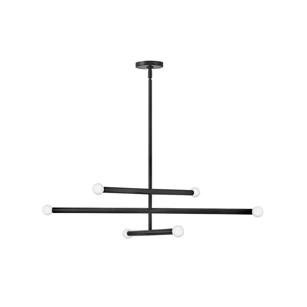 Lark 83195BK Black Six Light Convertible Mobile Multi Tier Image 1